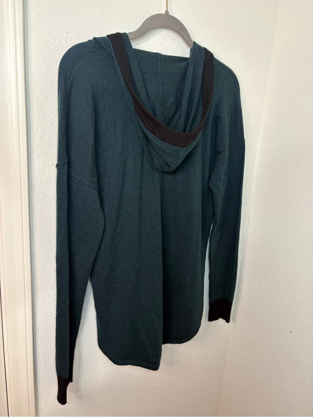 Smartwool Shadow Pine hoodie sweater with button henley neckline green size M - Picture 8 of 15